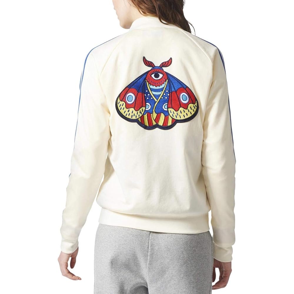 adidas EMBELLISHED ビジュー ストライプス　ジャケット 2XL adidas 80s PREMIUM EMBOSS 3-STRIPES TRACK TOP SHABRN